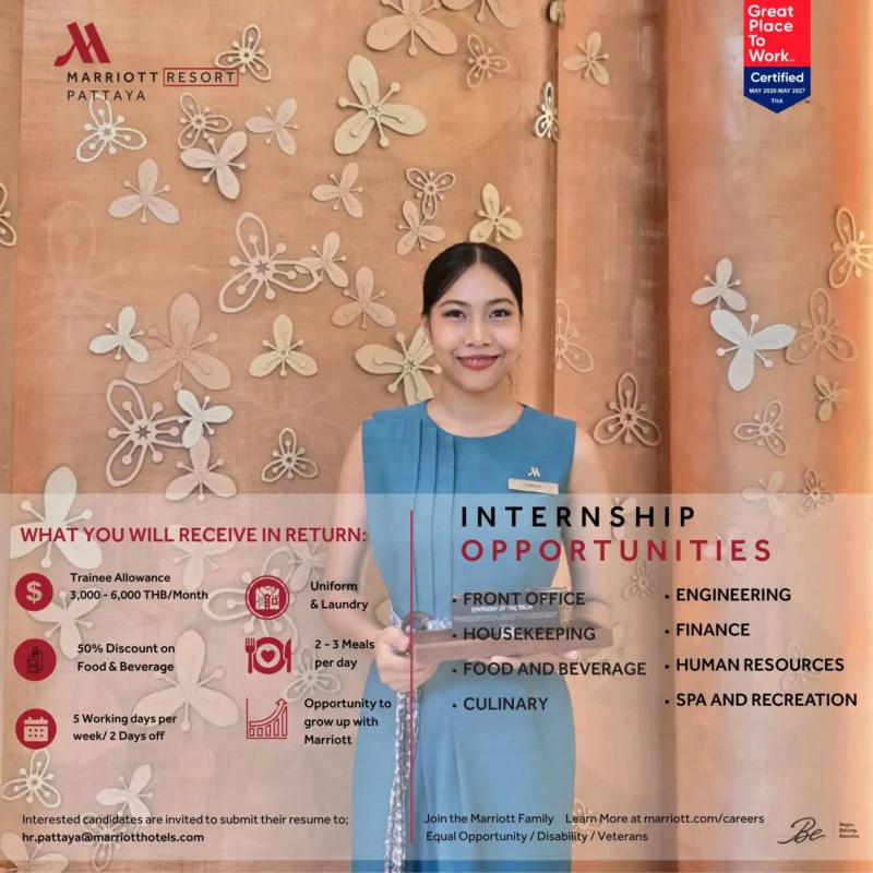 Internship Marriott Pattaya
