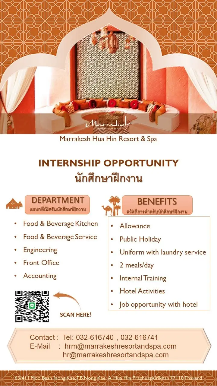 Internship Marrakech Hua Hin