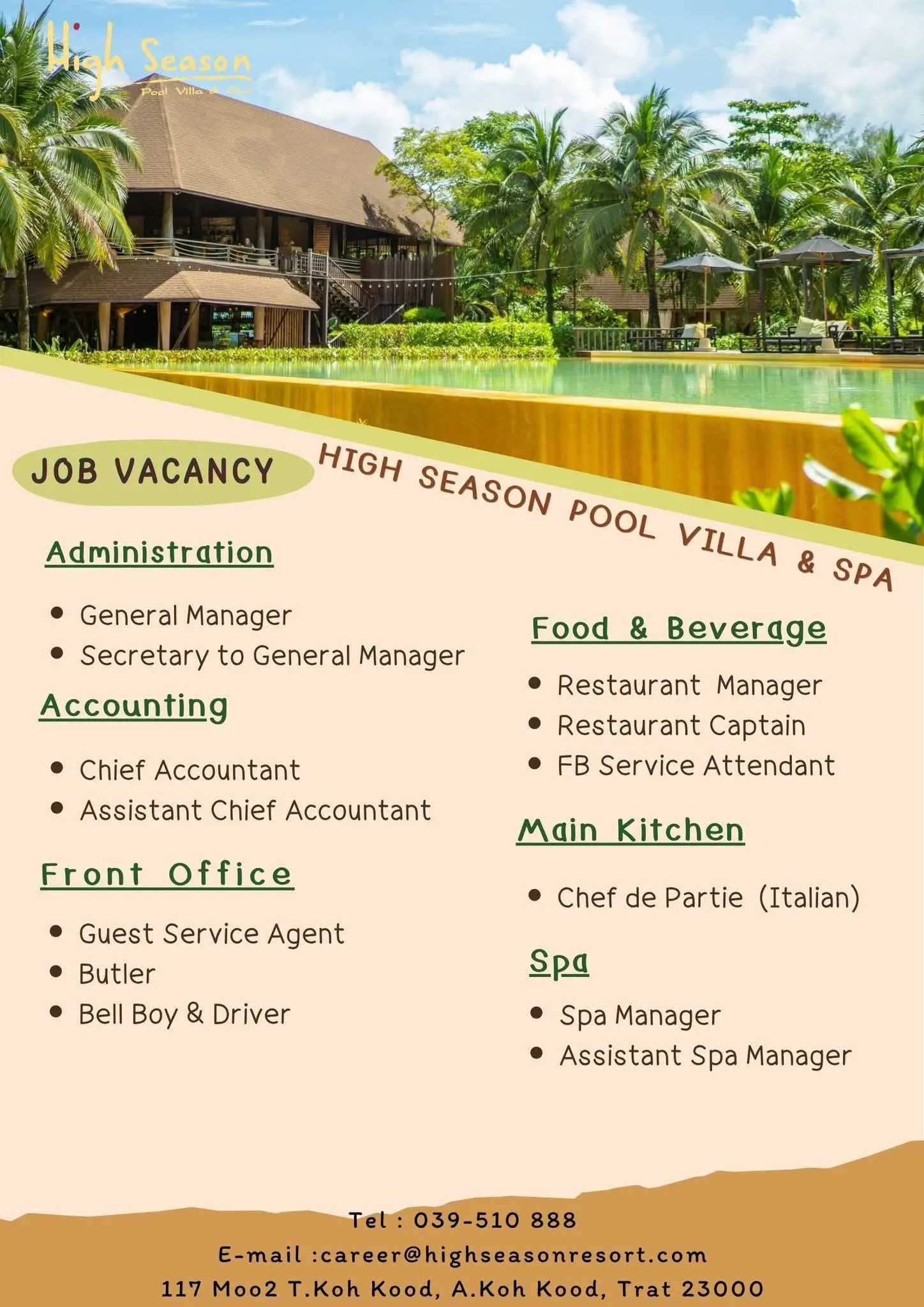 Various Position High Seasons Thai