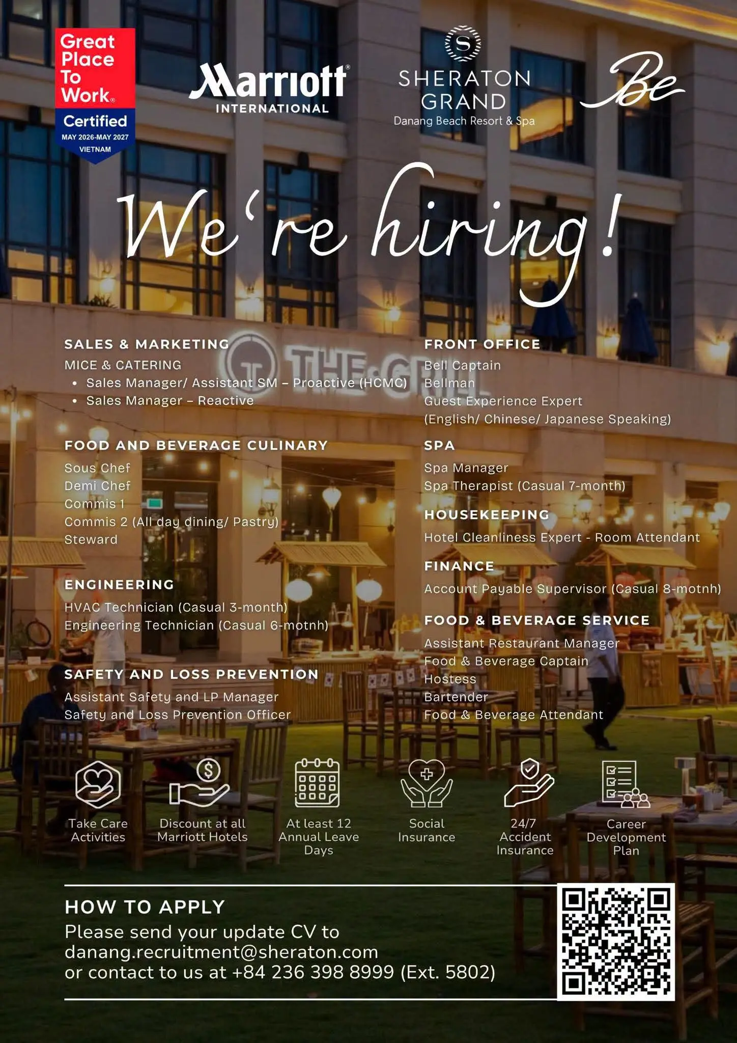 Various Position Sheraton Bkk