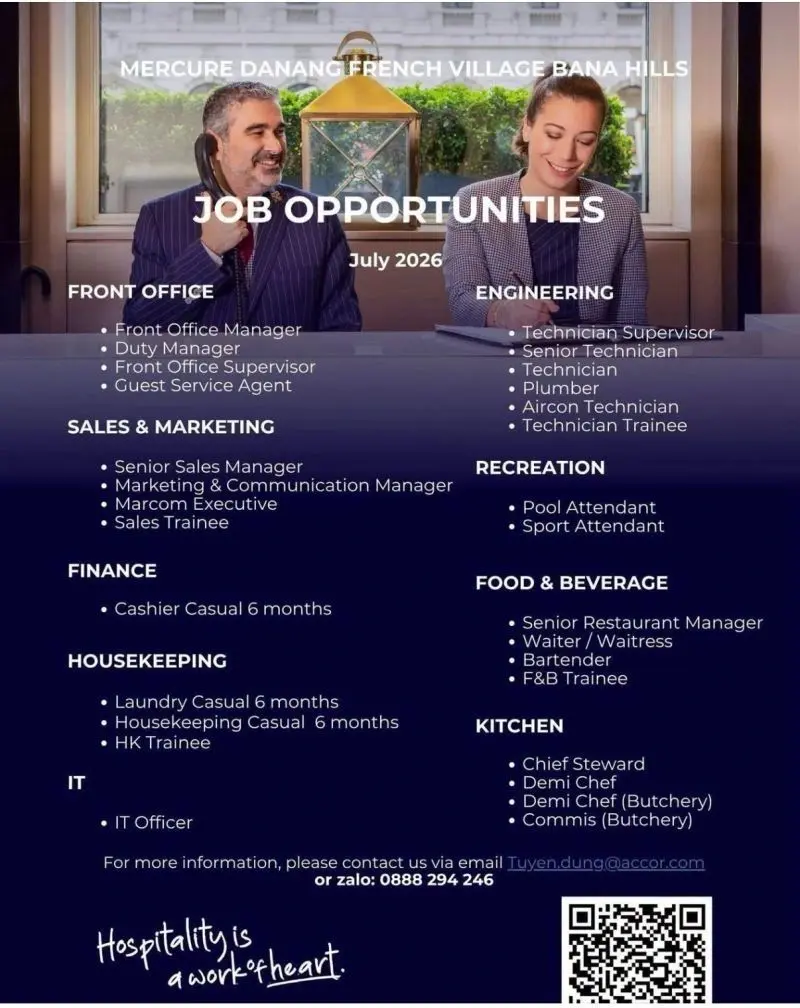 Various Position Mercure Danang