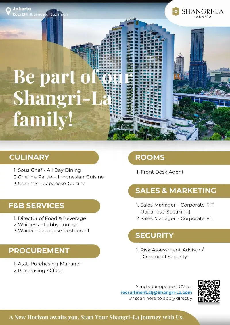 Various Position Shangri La Jkt