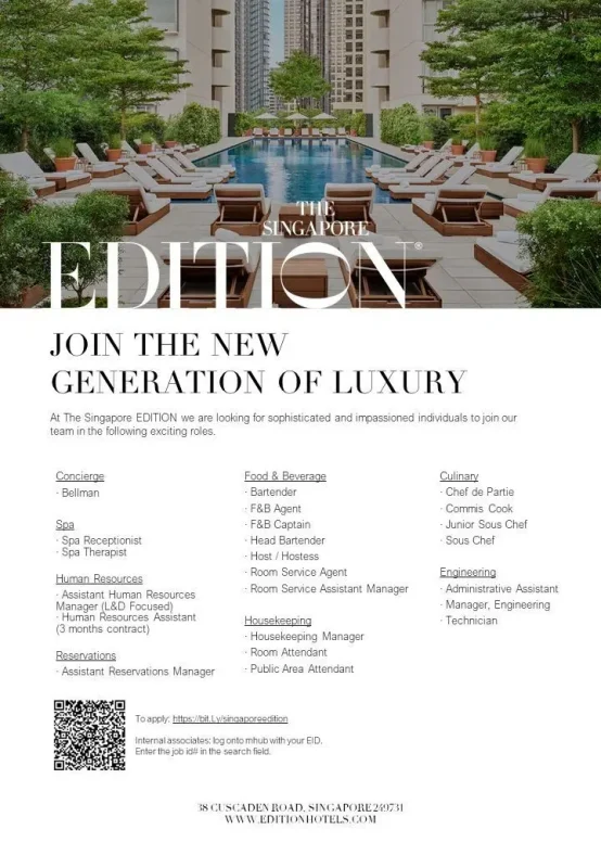 Various Position Edition Singapore