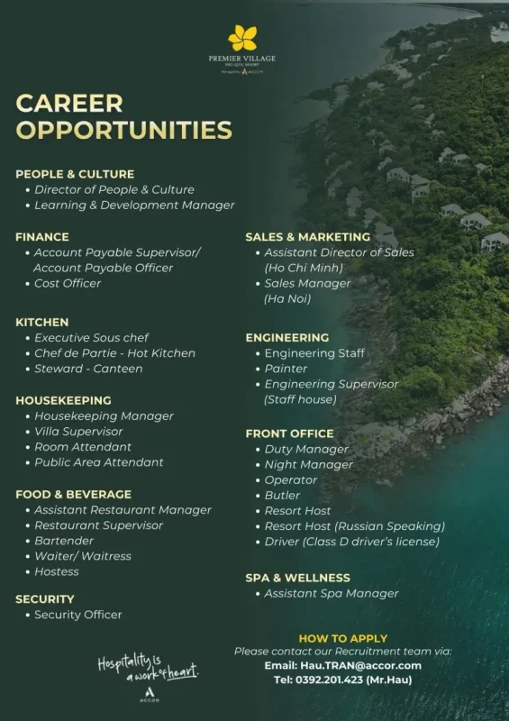 Various Position Premier Village
