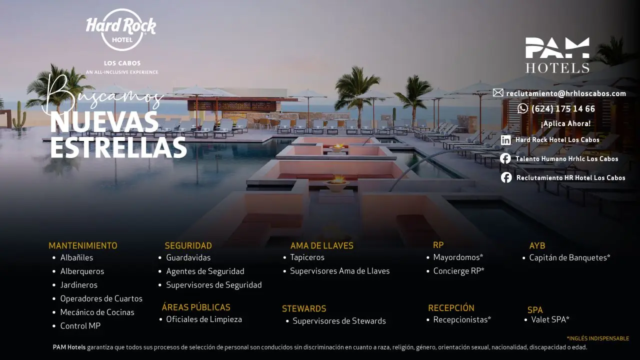 Various Position Hard Rock Los Cabos