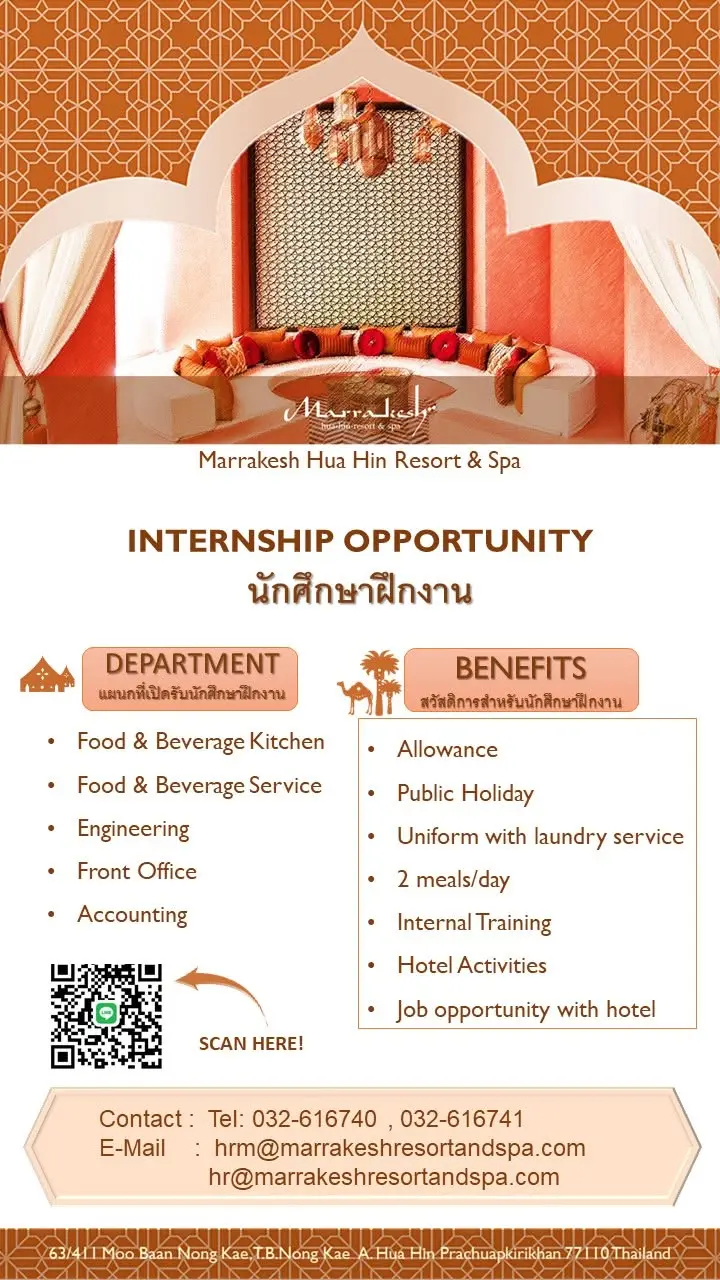 Internship Marrakesh Hua Hin