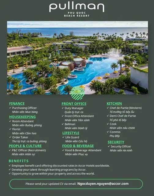 Various Position Pullman Phu Quoc