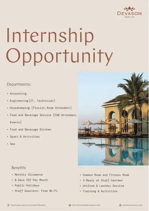 Internship Devasom Khao Lak