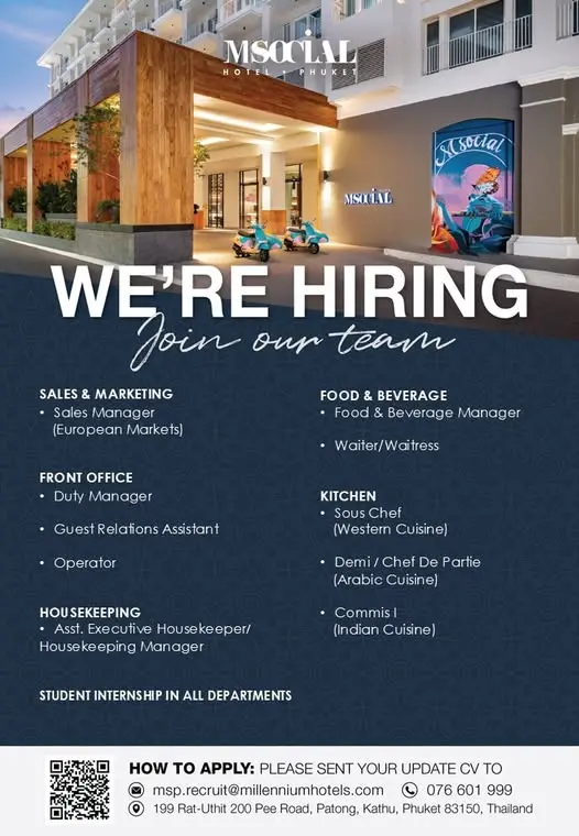 Various Position MSocial Phuket