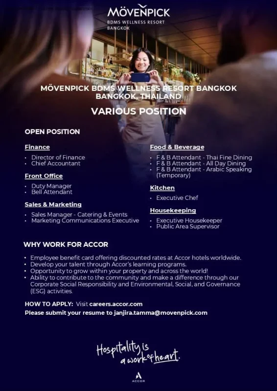 Various Position Movenpick Bkk