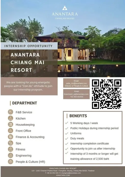 Internship Anantara Chiang Mai
