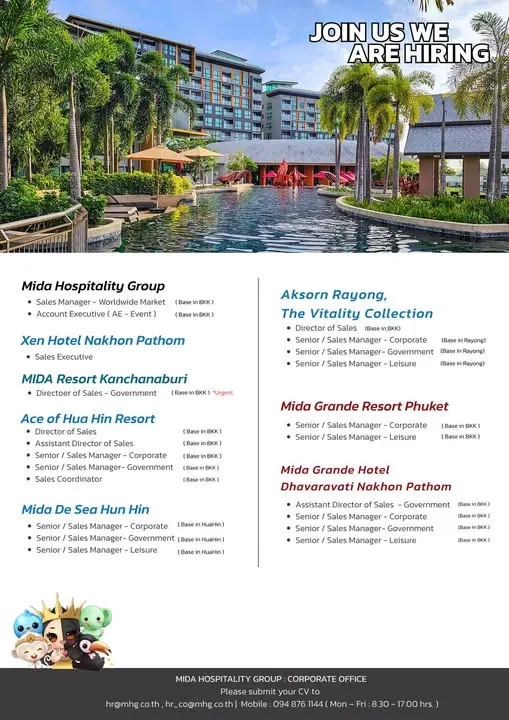 Various Position Mida Thailand