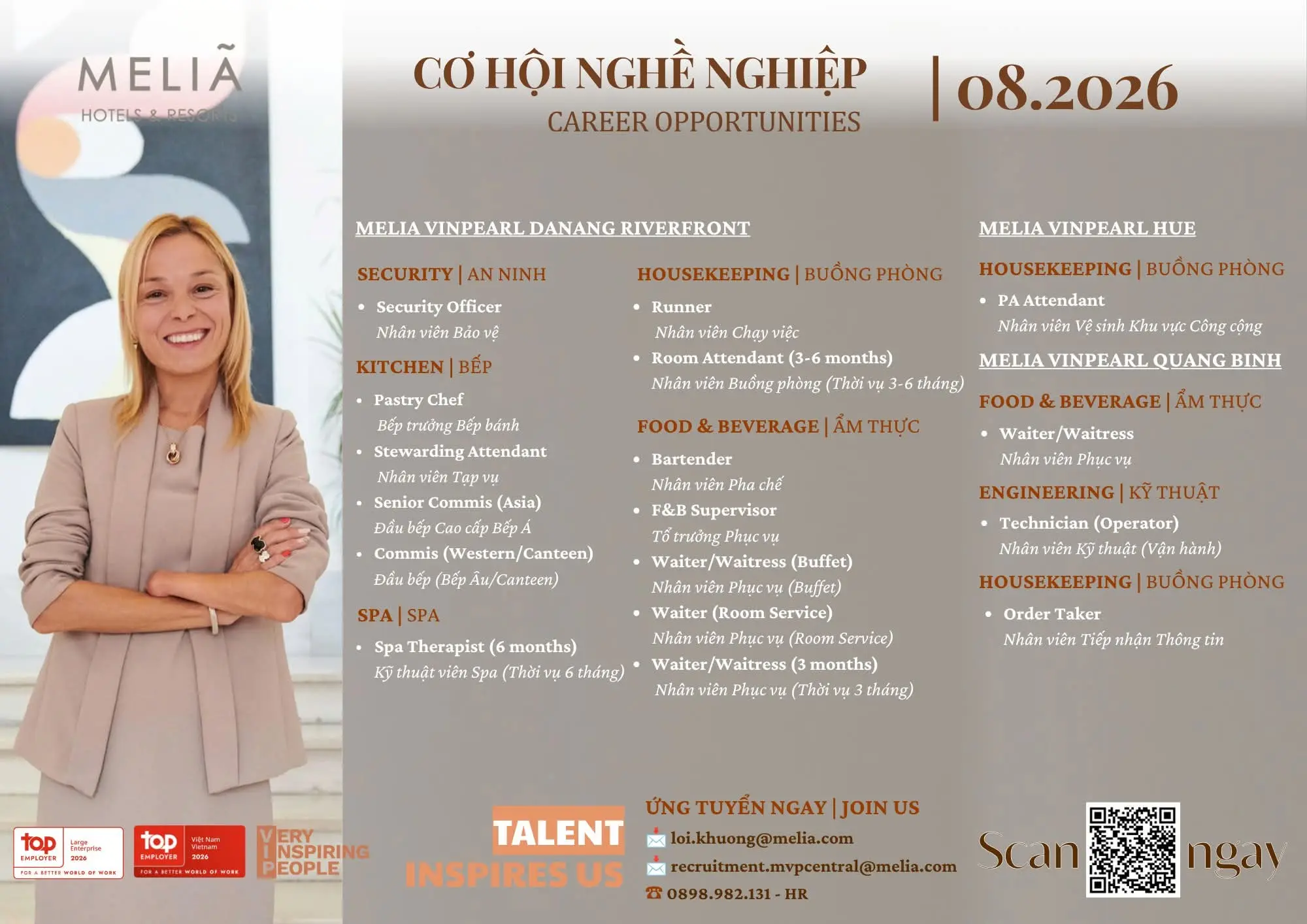 Various Position Melia Vietnam