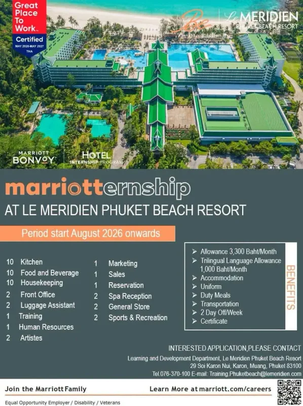 Internship Meridien Phuket