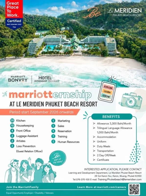 Internship Meridien Phuket