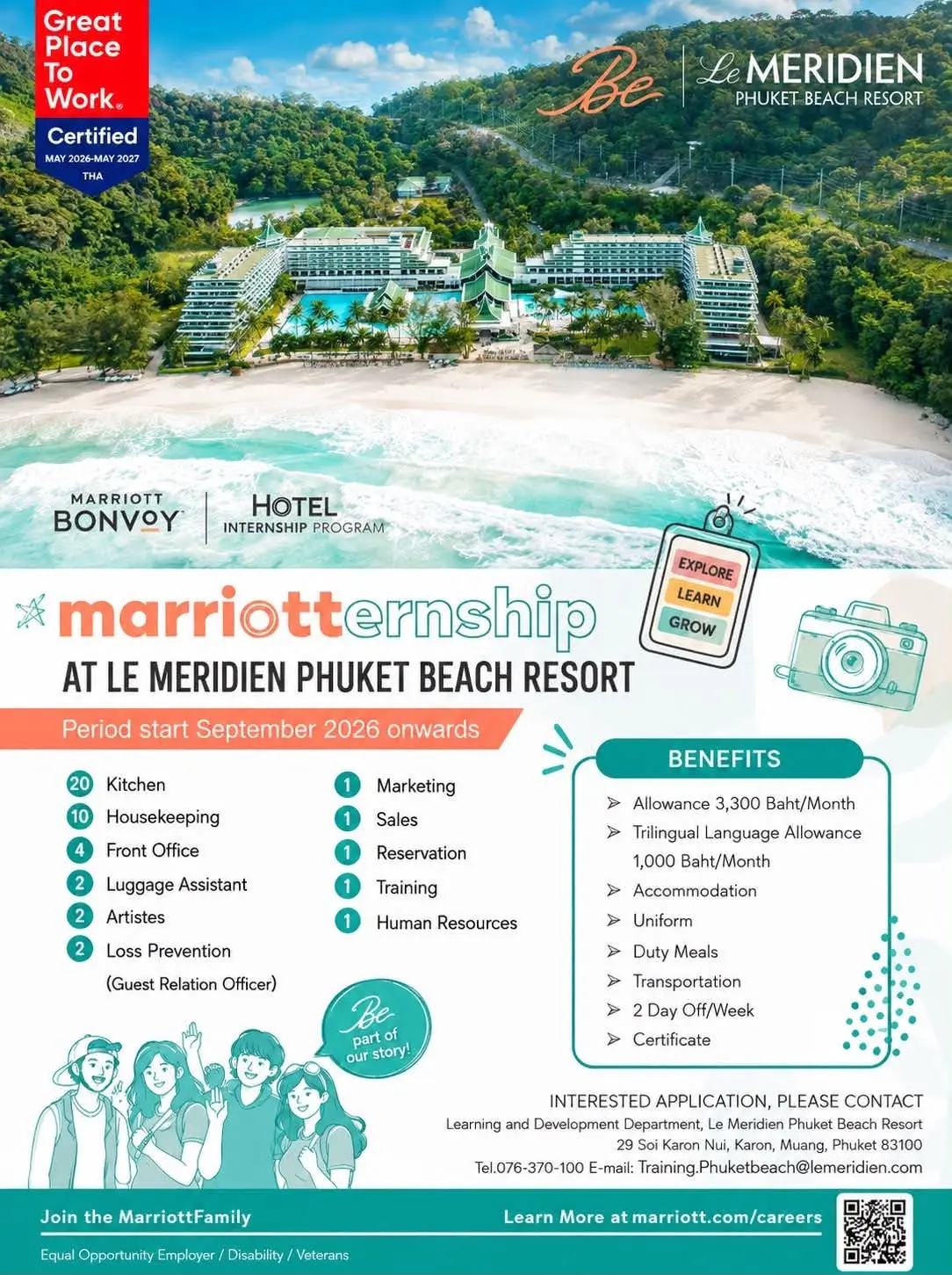 Internship Meridien Phuket