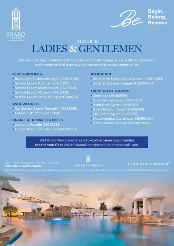 Various Position Sharq Doha