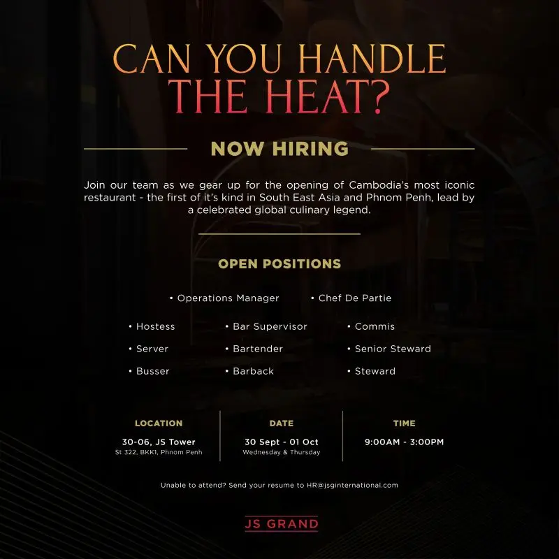 Jobs Fair JS Grand Cambodia