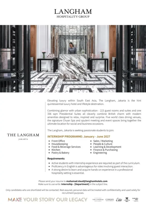 Internship Langham Jkt