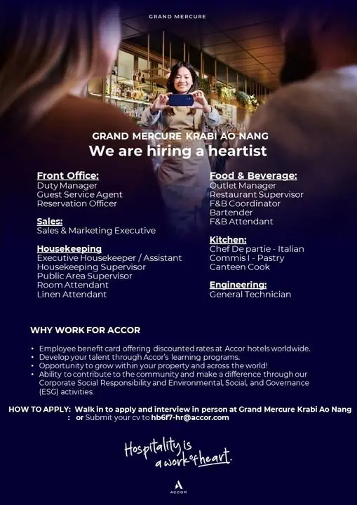 Various Position Mercure Krabi