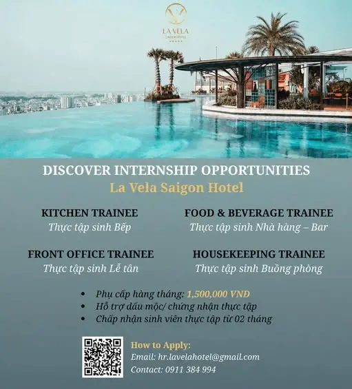 Internship La Vela Hotle Viet