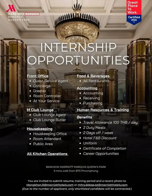 Internship Marriott BKK