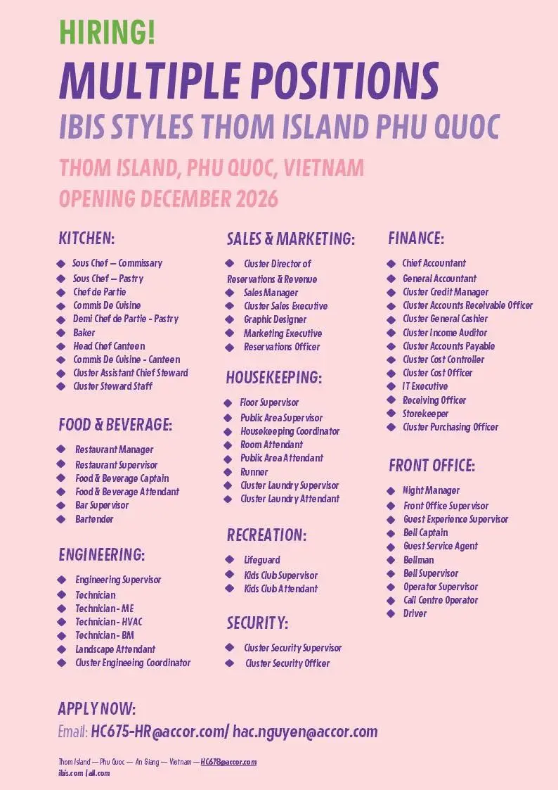 Various Position Ibis Phu Quoc