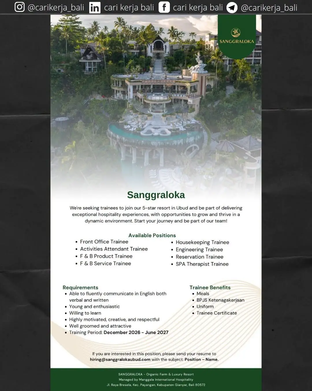 Internship Sangraloka Indon