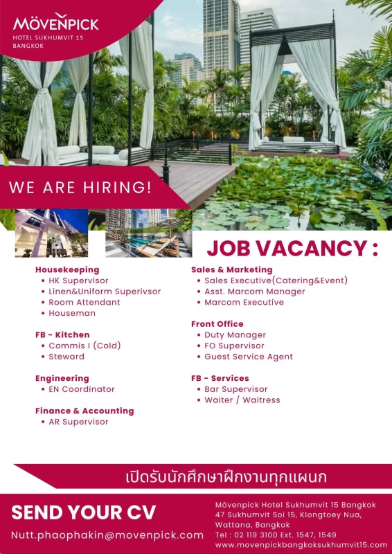 Various Position Movenpick Bkk