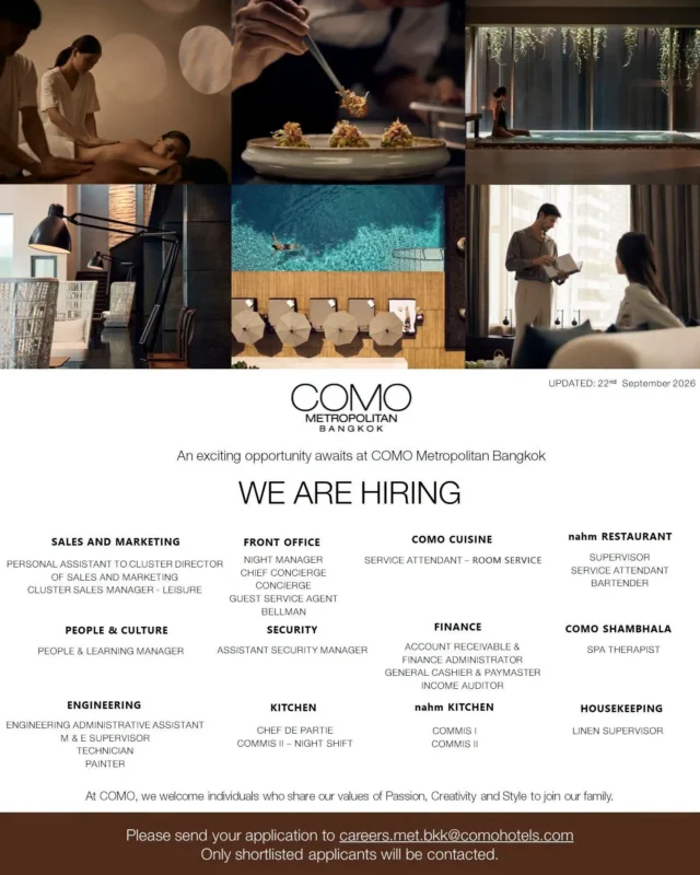 Various Position Como BKK