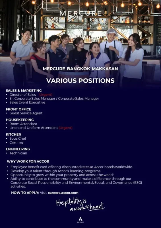 Various Position Mercure BKK