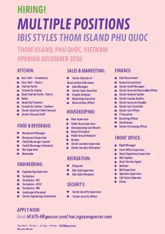 Various Position Ibis Phu Quoc