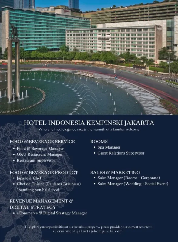 Various Position Kempinski Jakarta
