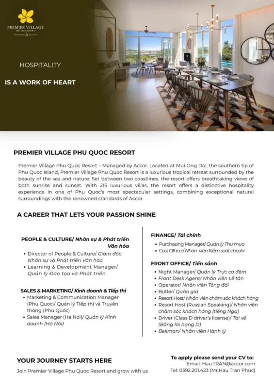 Various Position Premium Village Phu Quoc