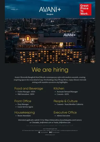 Various Position Avani Bkk