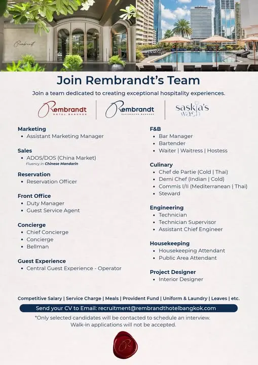 Various Position Rembrandts Bkk