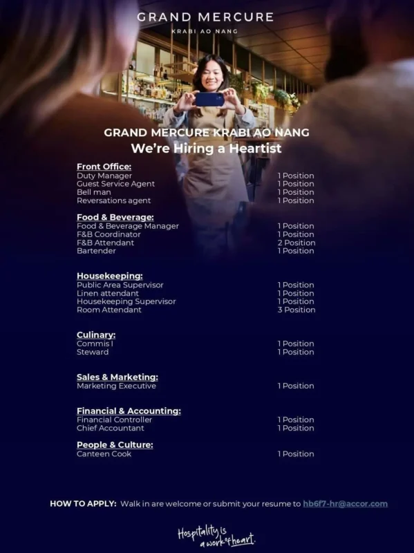 Various Position Mercure Krabi