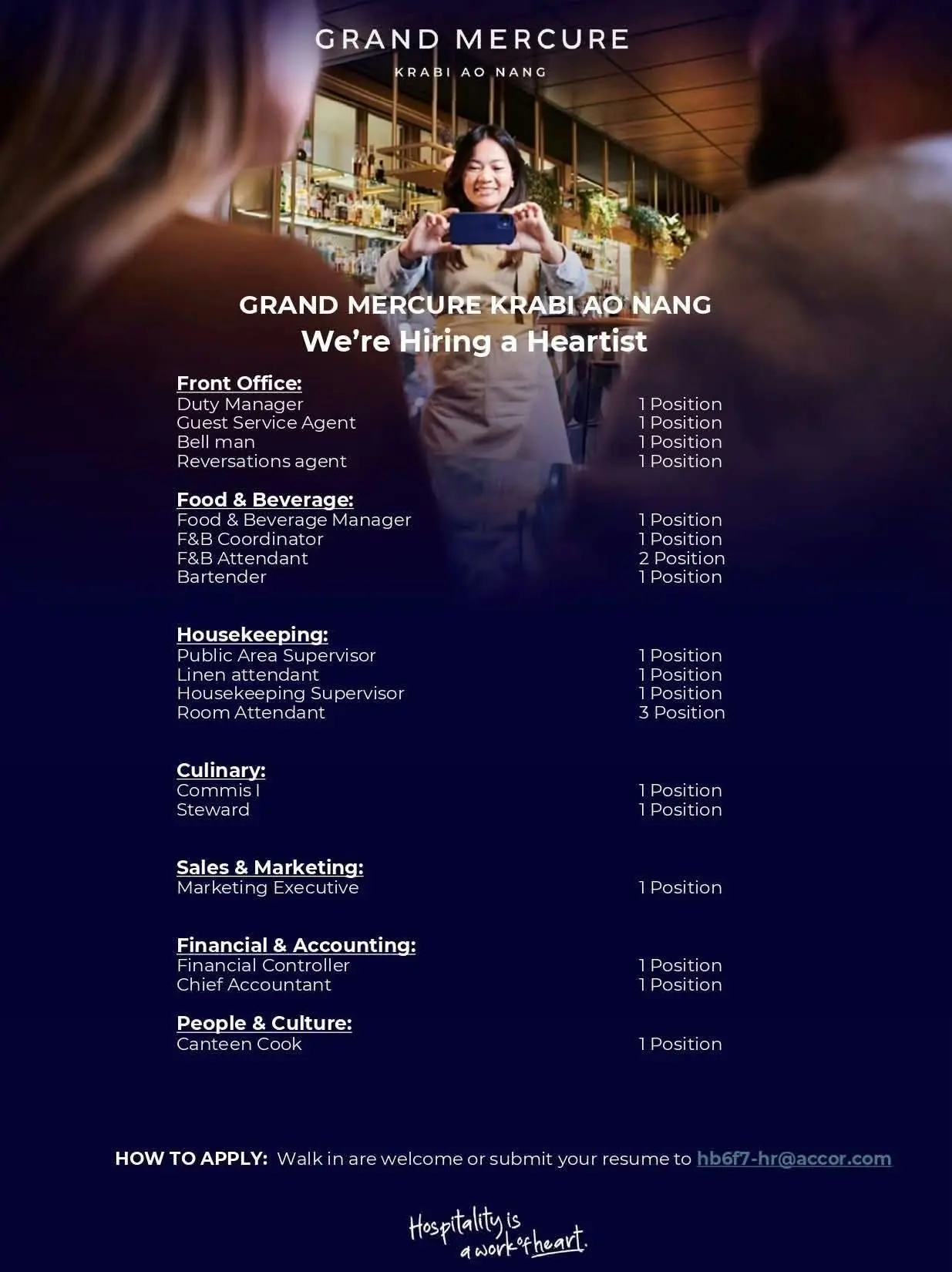 Various Position Mercure Krabi