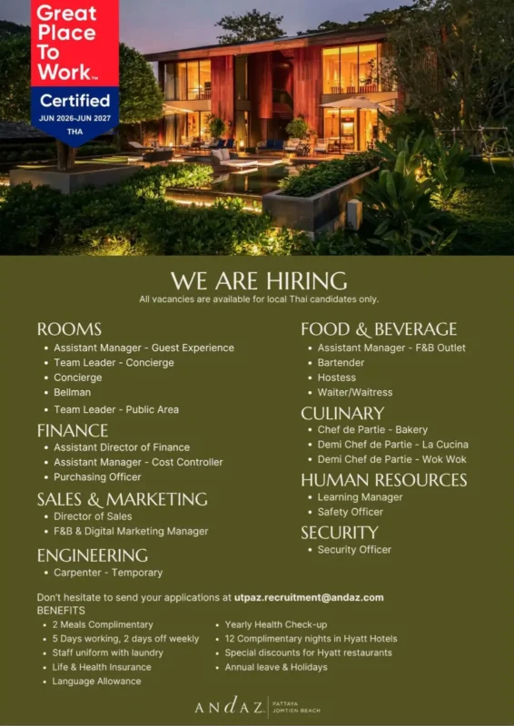 Various Position Andaz Pattaya