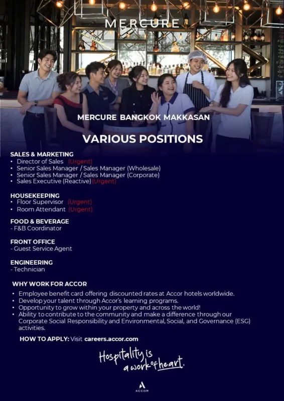 Various Position Mercure Makkasan
