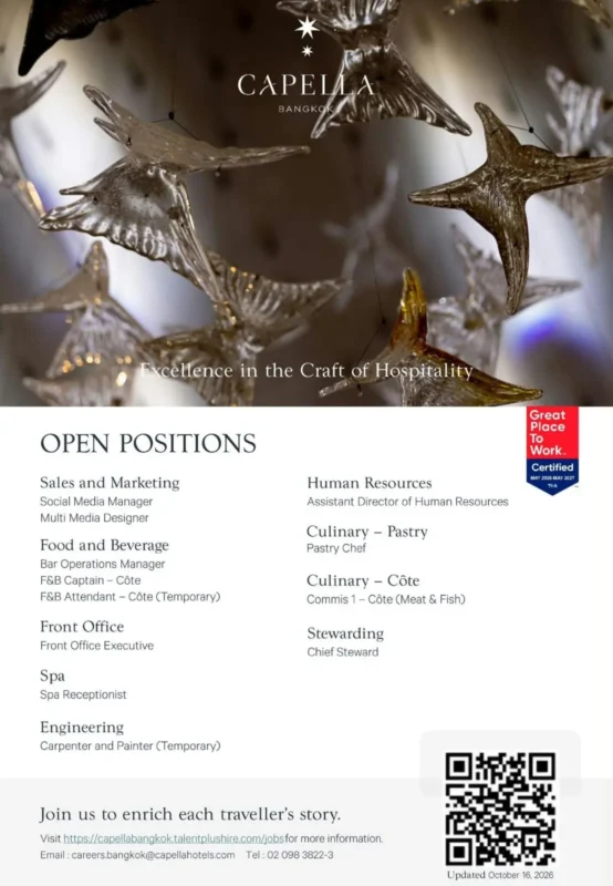 Various Position Capella Bkk