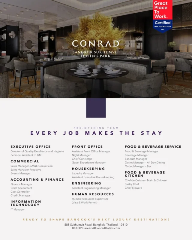 Various Position Conrad Bkk