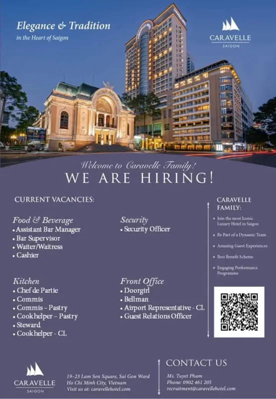 Various Position Caravelle Saigon